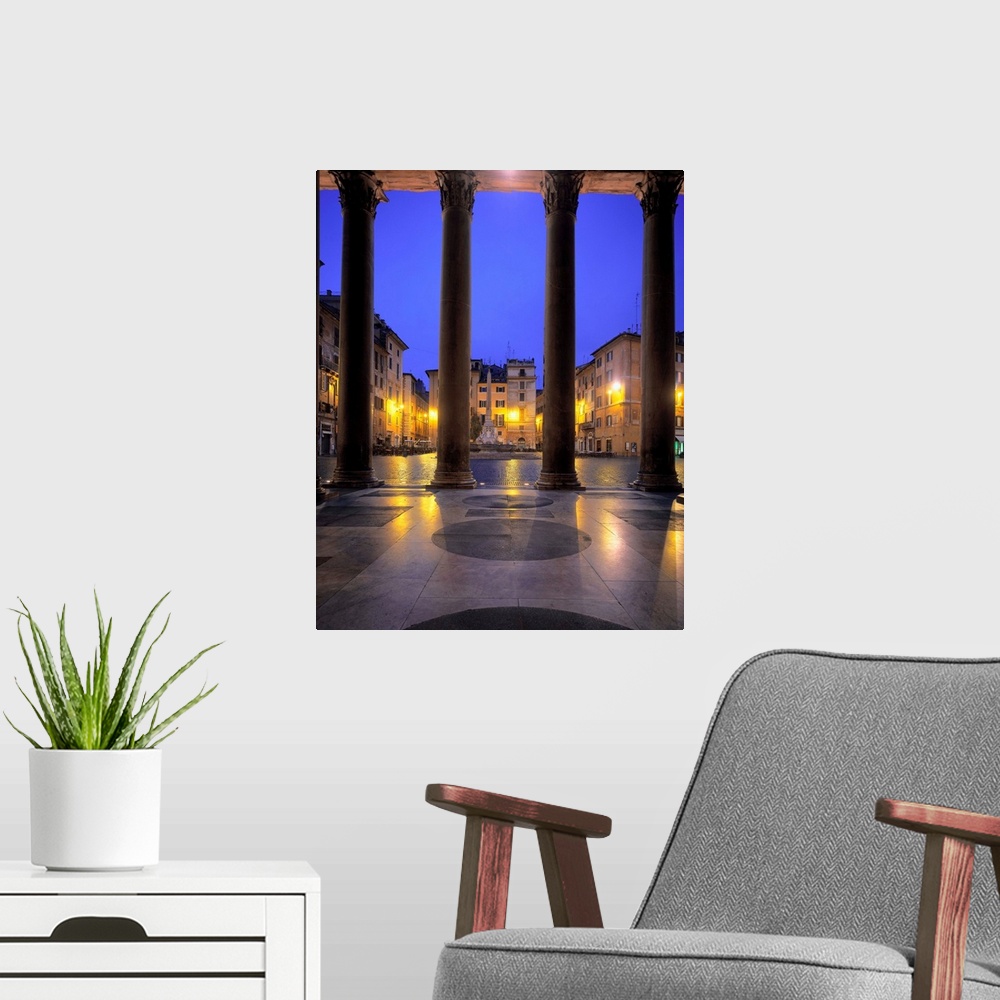 A modern room featuring Italy, Rome, Pantheon, Piazza della Rotonda