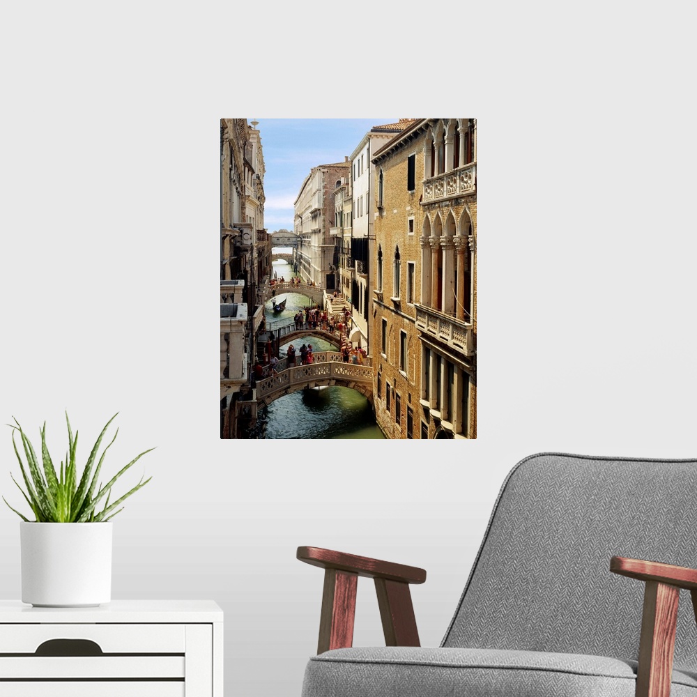 A modern room featuring Italy, Veneto, Venice, Ponte dei Sospiri (Bridge of Sighs)