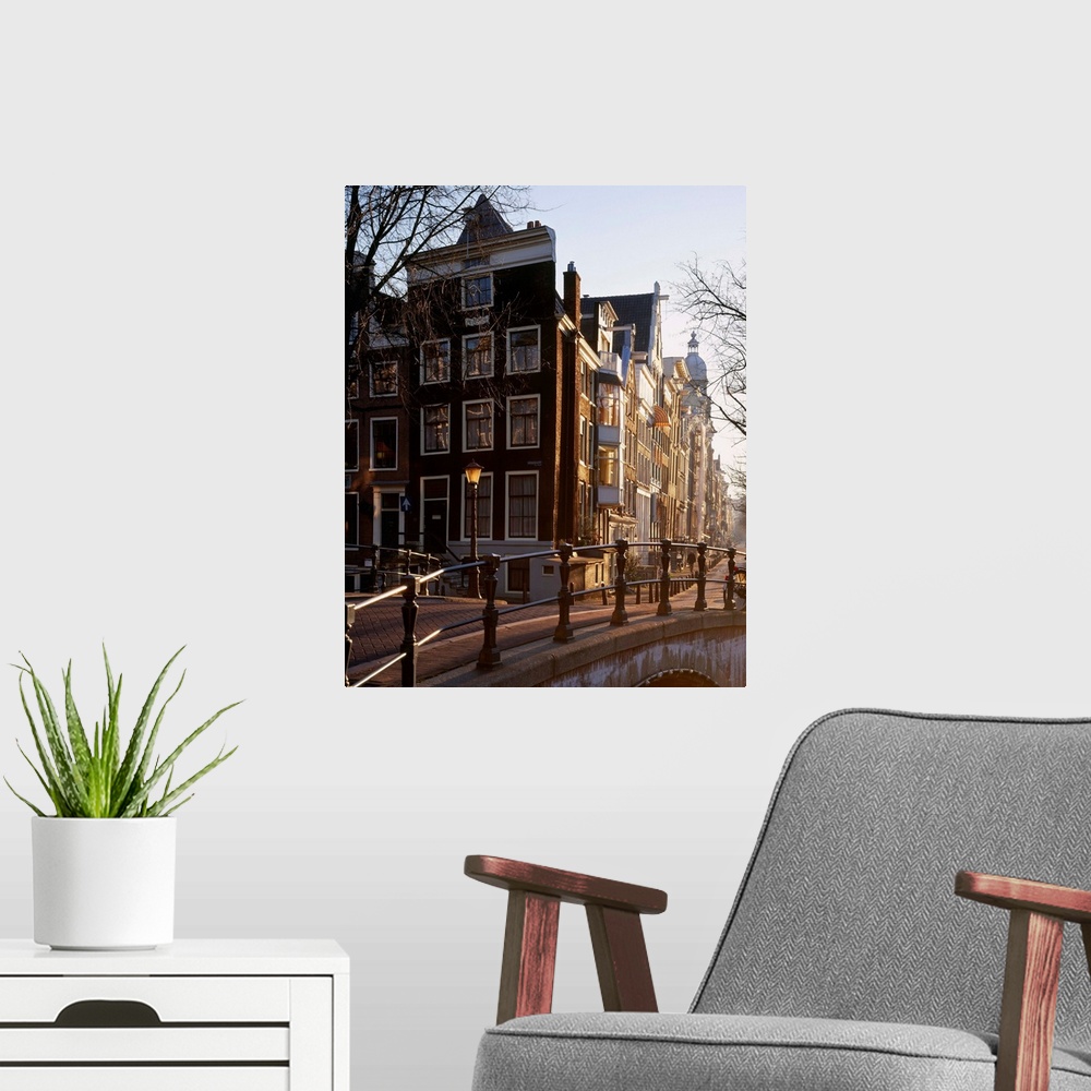 A modern room featuring Netherlands, Amsterdam, Benelux, Houses along Keizersgracht canal