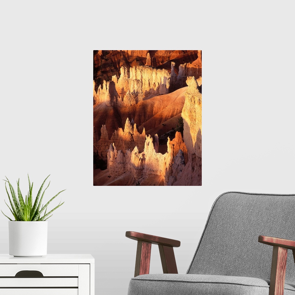 A modern room featuring United States, Utah, Bryce Canyon National Park, natural pinnacles