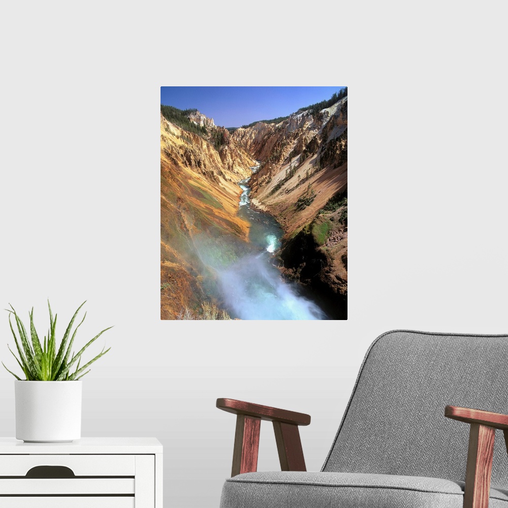 A modern room featuring United States, Wyoming, Grand Canyon