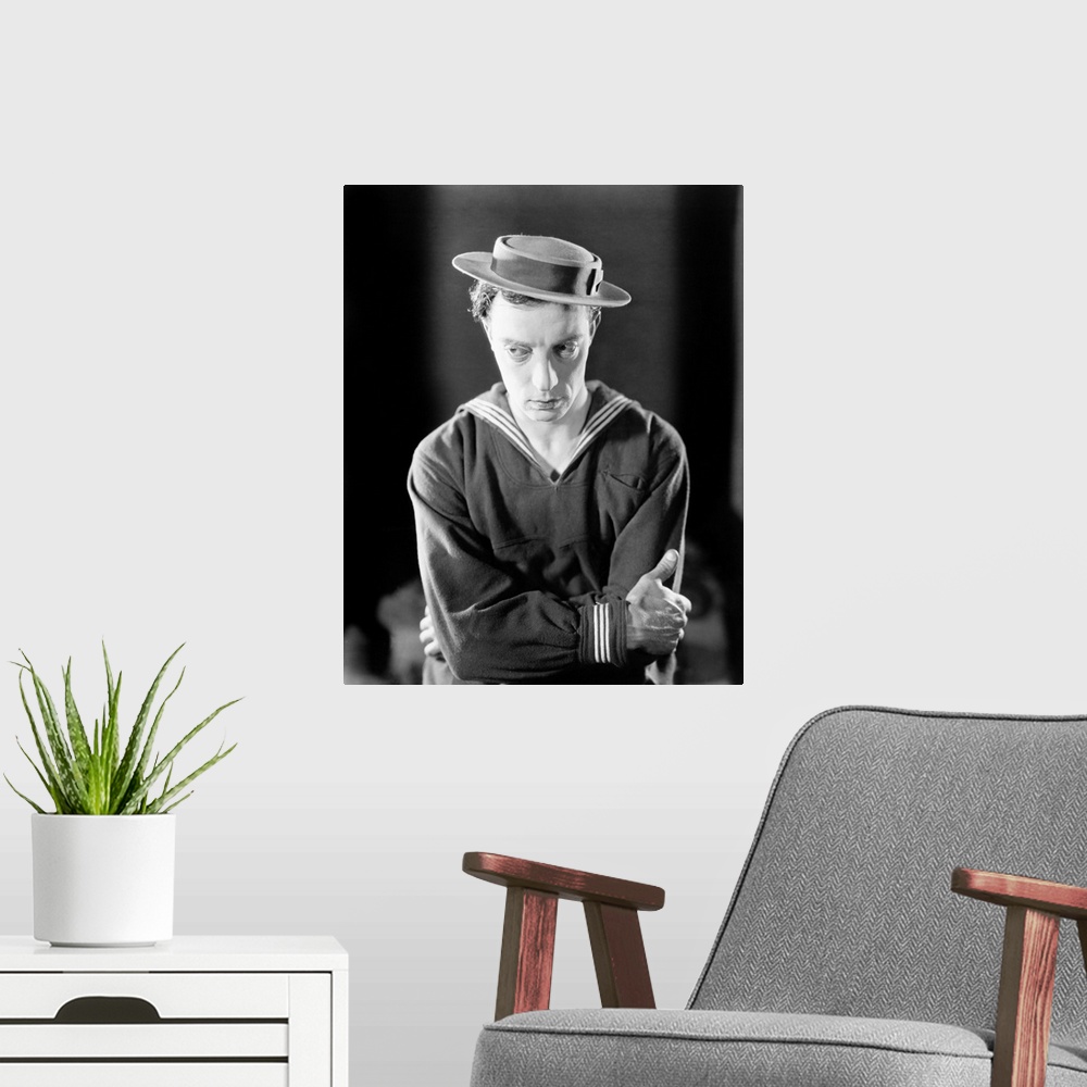 A modern room featuring Buster Keaton, The Navigator