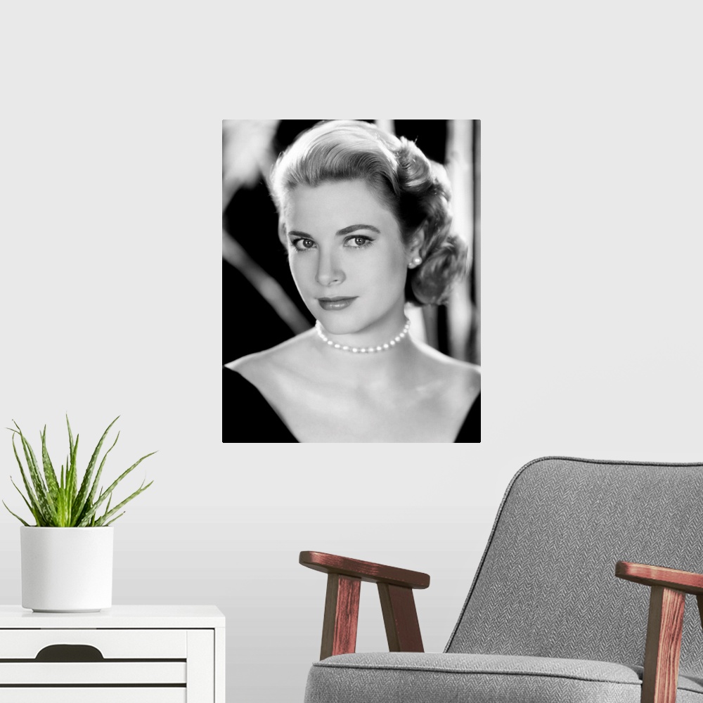 A modern room featuring Grace Kelly - Vintage Publicity Photo