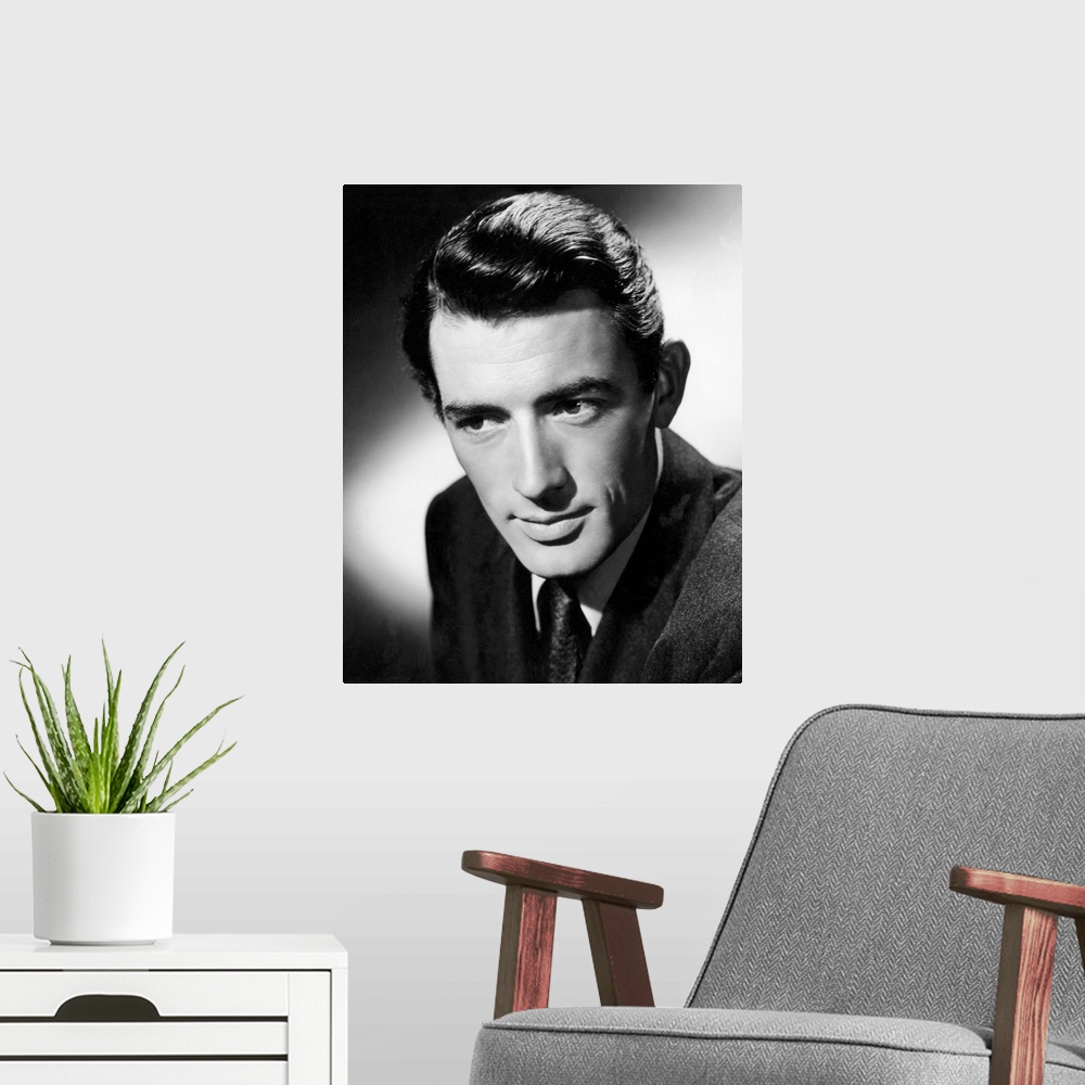 A modern room featuring Gregory Peck, Spellbound