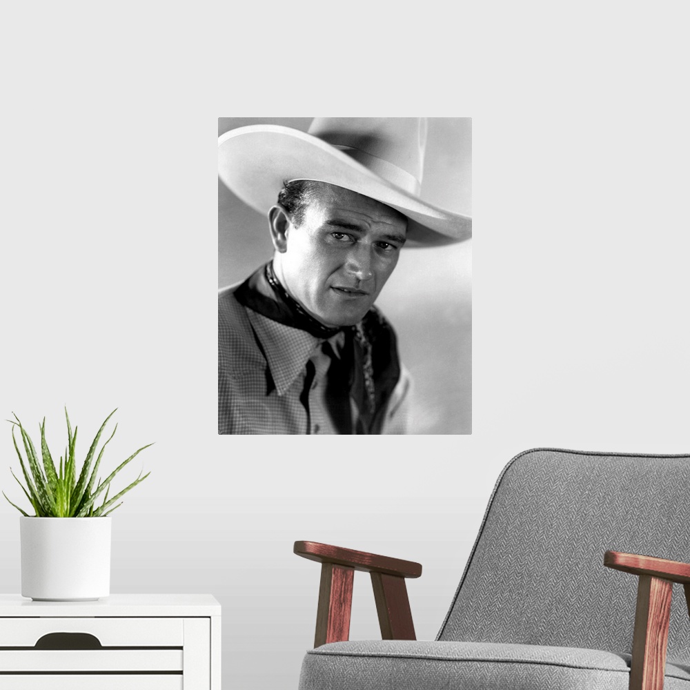 A modern room featuring John Wayne, Somewhere In Sonora
