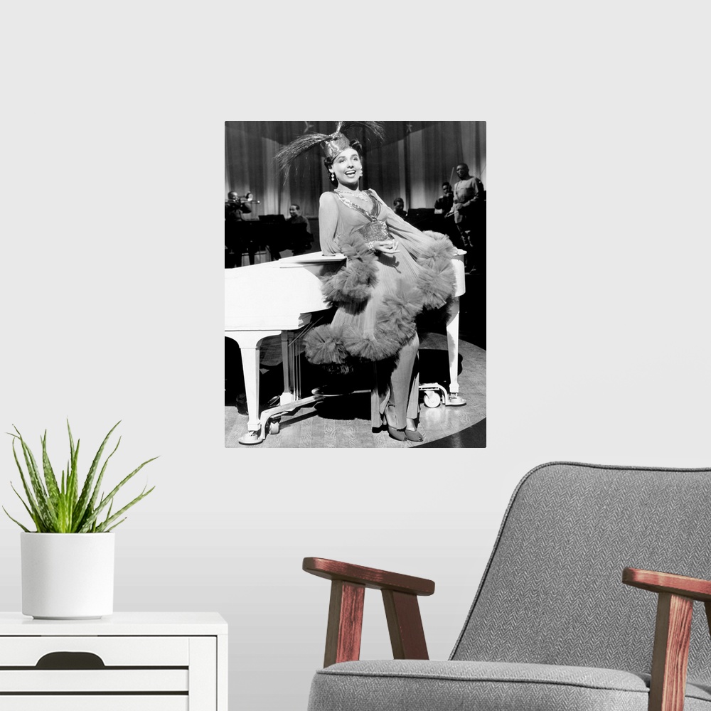 A modern room featuring Lena Horne in Stormy Weather - Vintage Publicity Photo