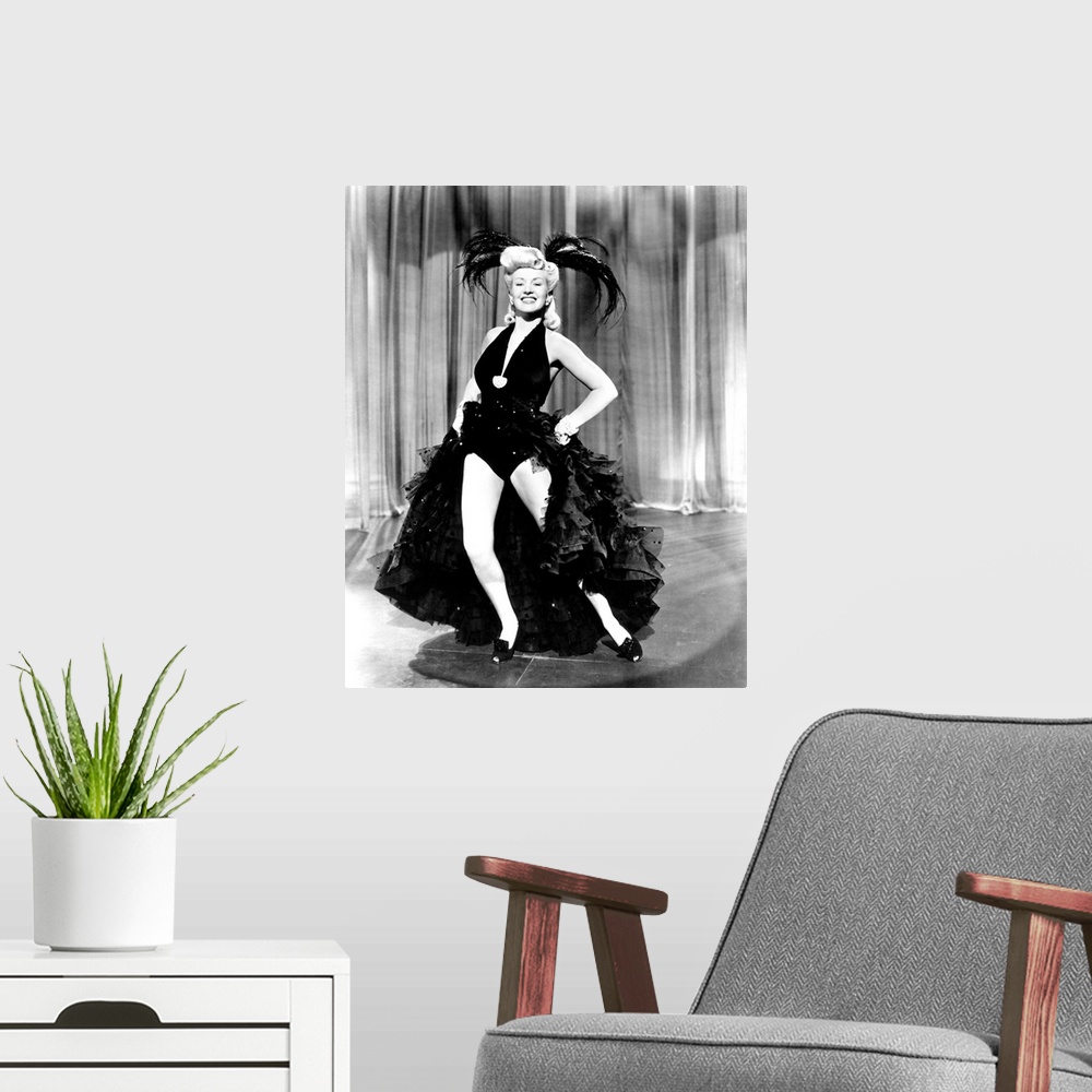A modern room featuring Pin Up Girl, Betty Grable, 1944.