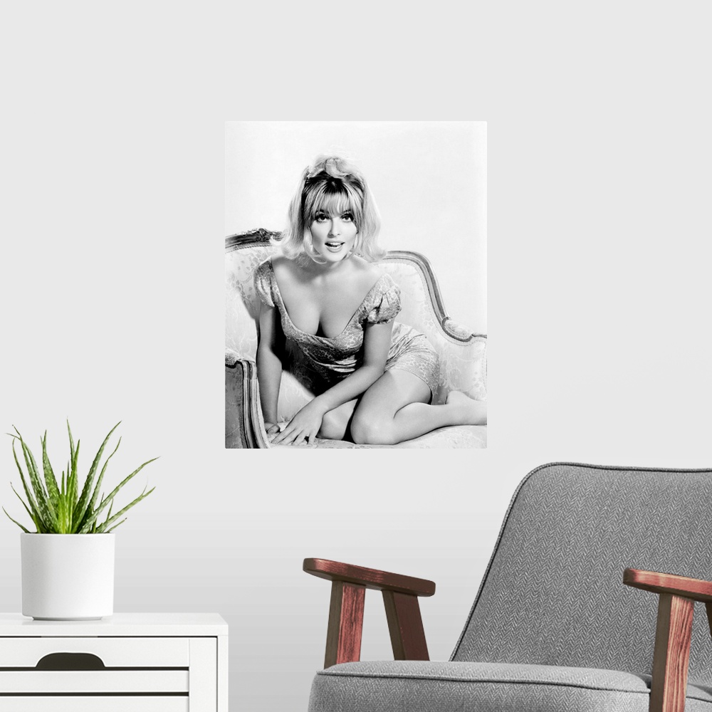 A modern room featuring Sharon Tate, Ca. 1967