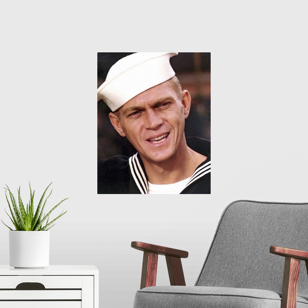 A modern room featuring Steve McQueen in The Sand Pebbles - Movie Still