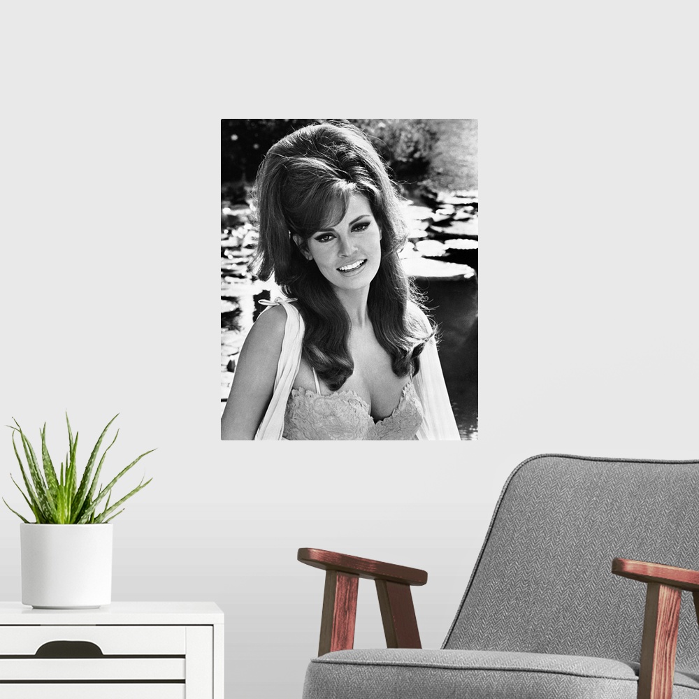 A modern room featuring The Biggest Bundle Of Them All, Raquel Welch