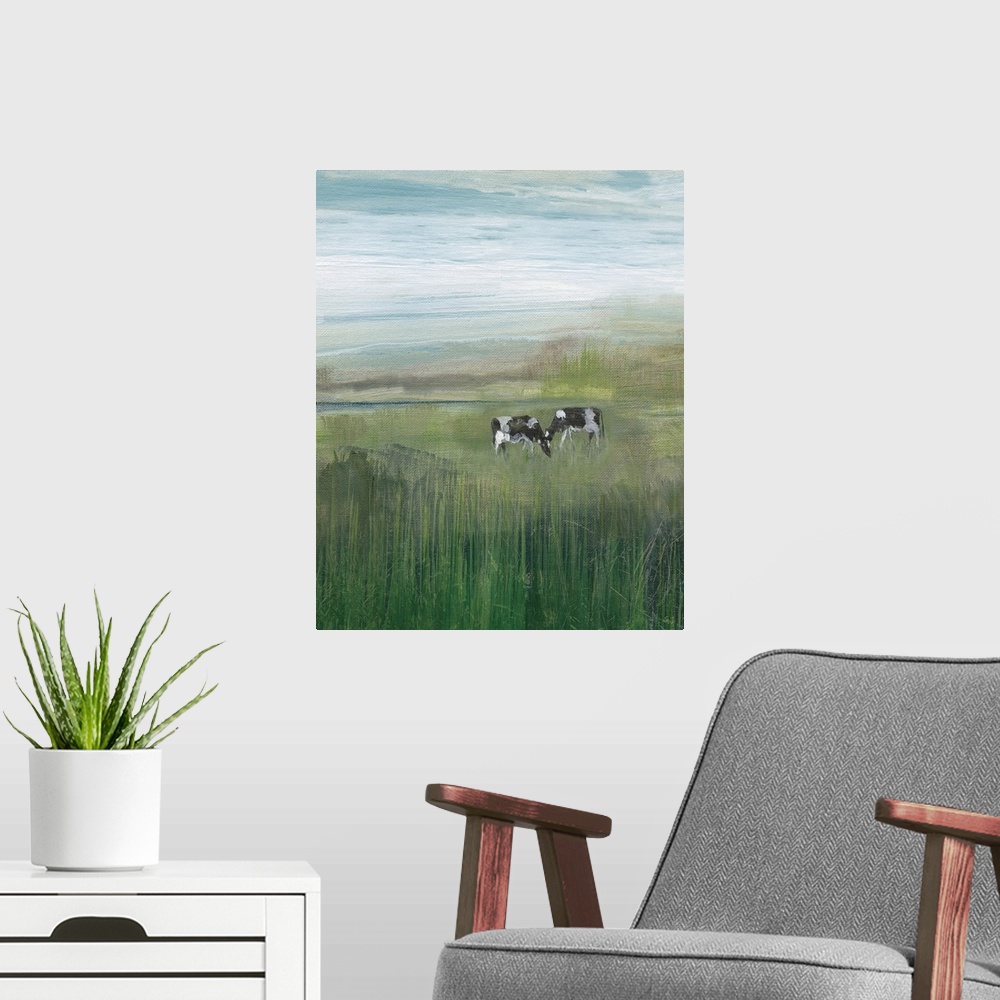 A modern room featuring Out To Pasture I