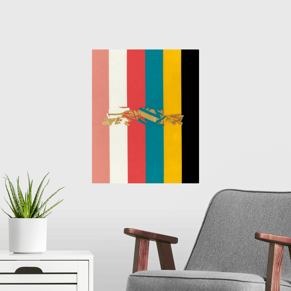 A modern room featuring Color Fragments 2