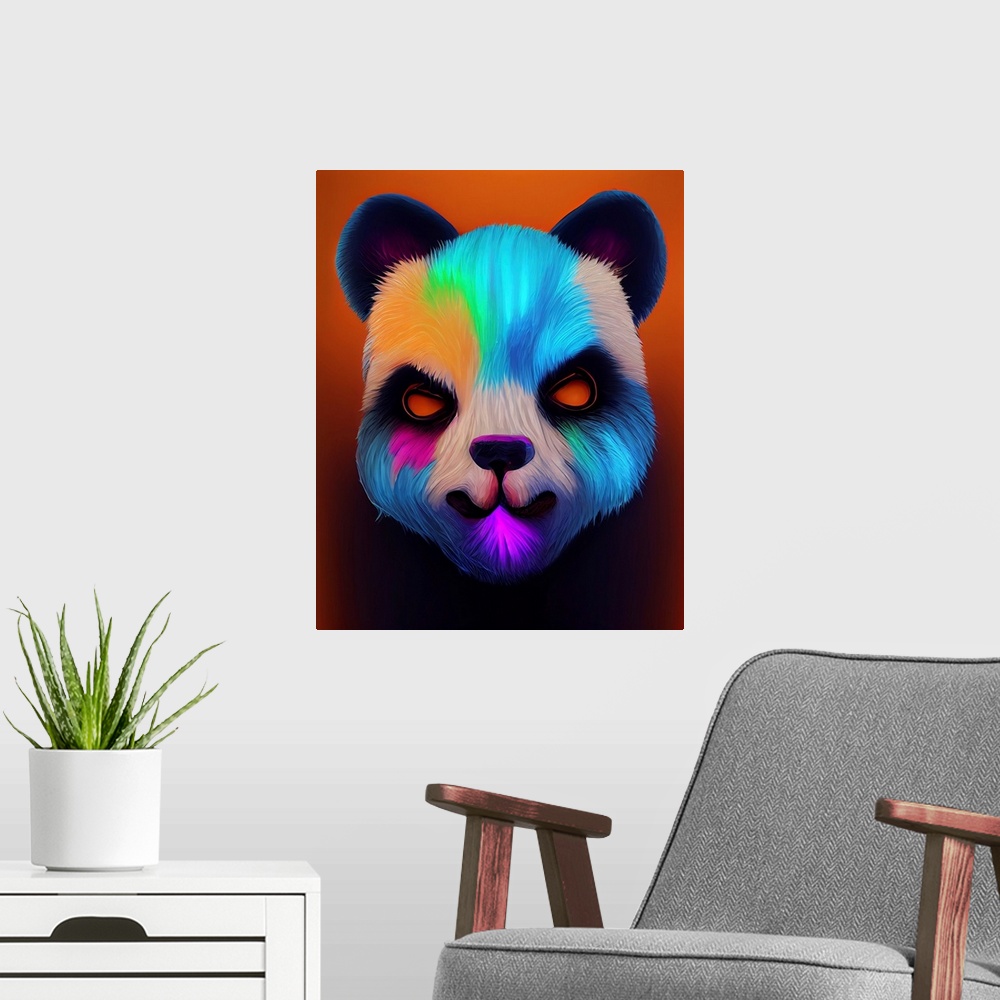 A modern room featuring Panda Face