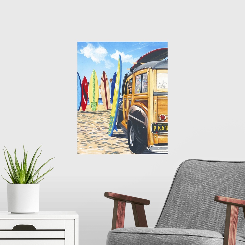 A modern room featuring Beach Cruiser Kids