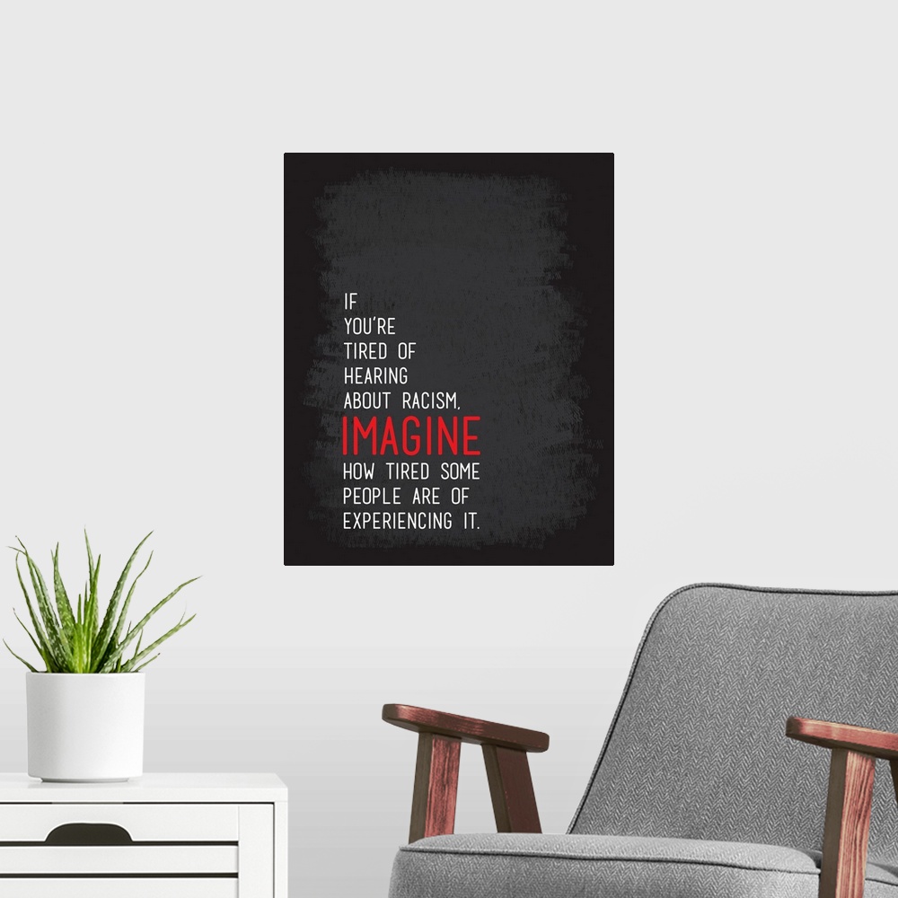 A modern room featuring Imagine