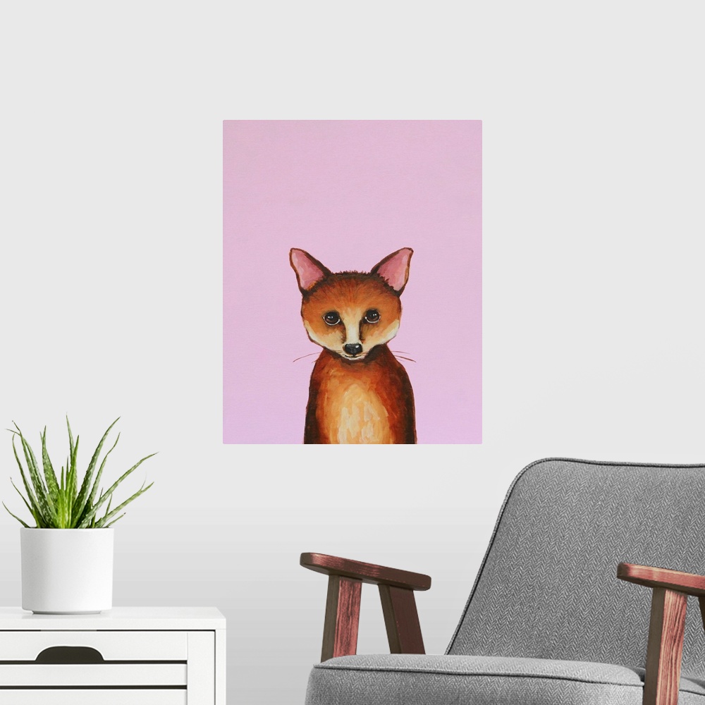 A modern room featuring Little Fox