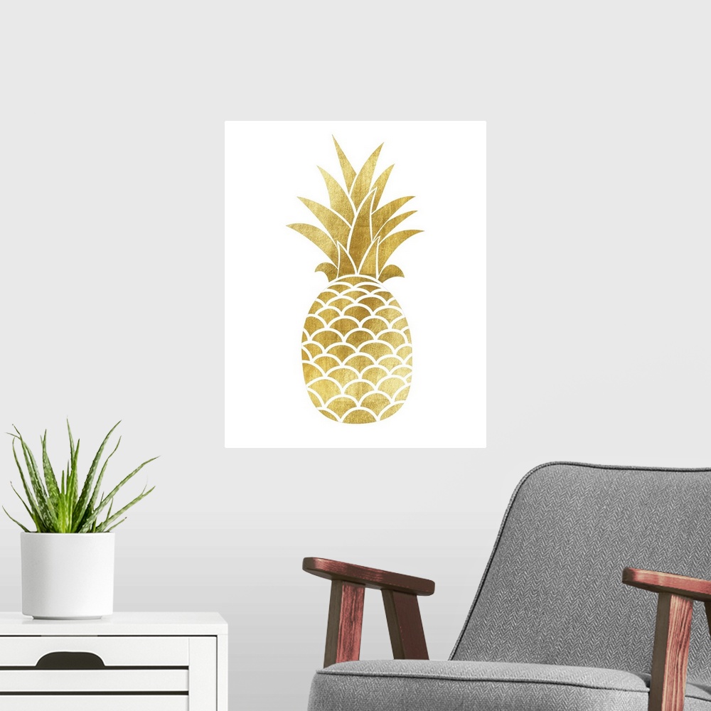 A modern room featuring Gold Pineapple