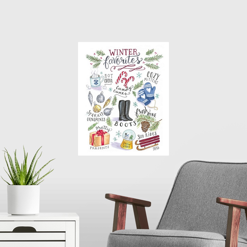 A modern room featuring Winter Favorites