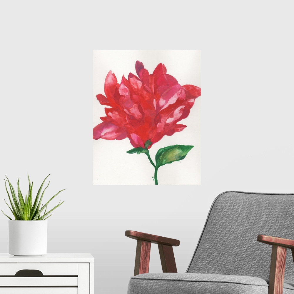 A modern room featuring Red Magnolia