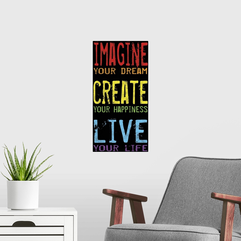 A modern room featuring Imagine, Color