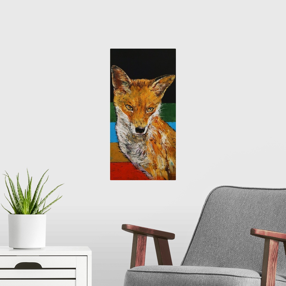 A modern room featuring Fox