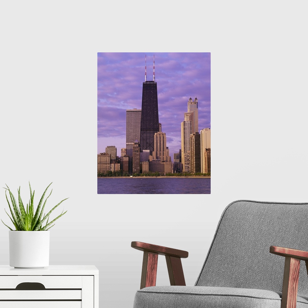 A modern room featuring Buildings at the waterfront, Chicago, Illinois