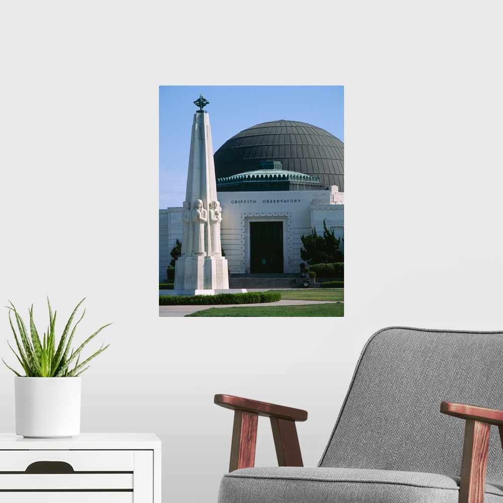 A modern room featuring Entrance of an observatory, Griffith Park Observatory, City of Los Angeles, California