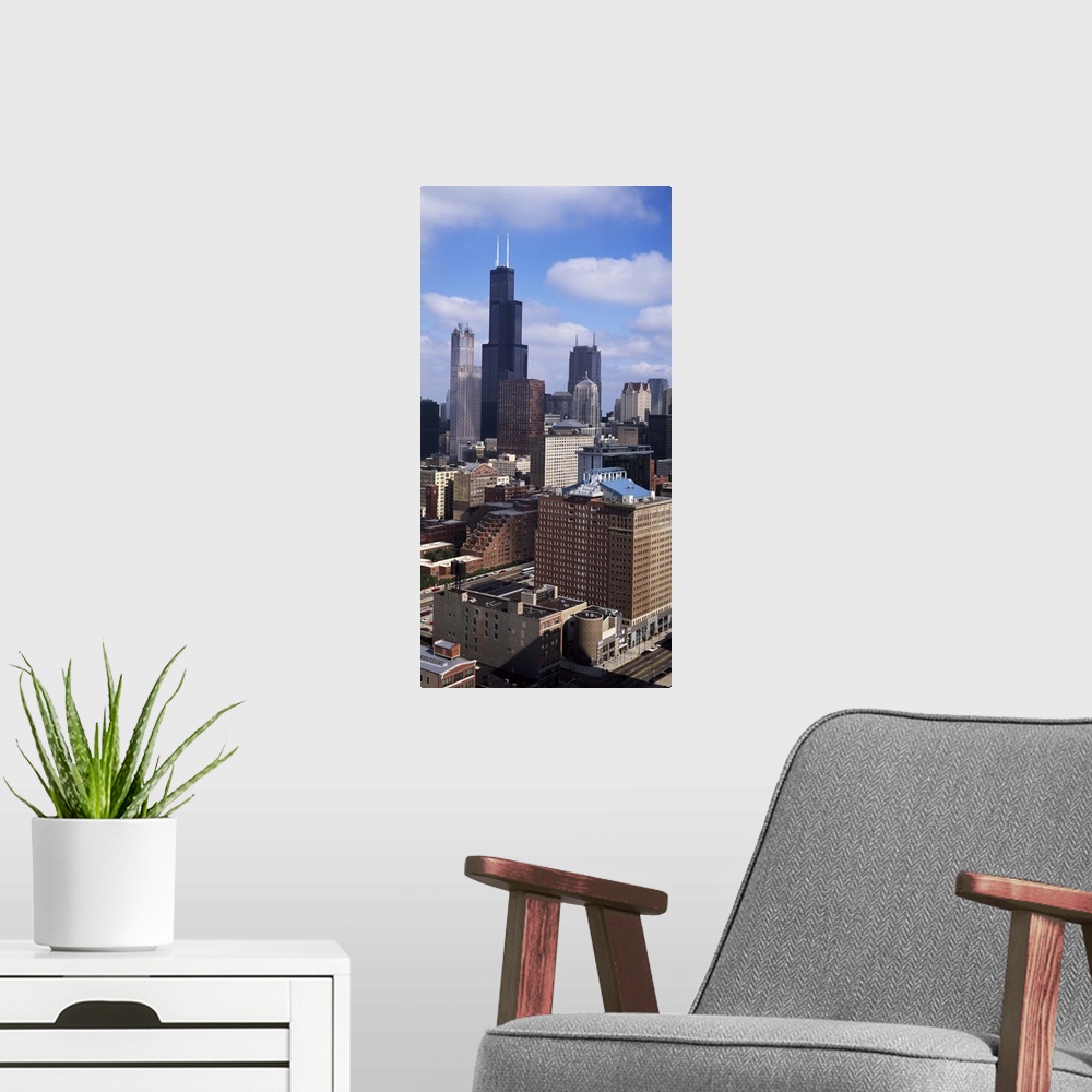 A modern room featuring Sears Tower Chicago IL USA