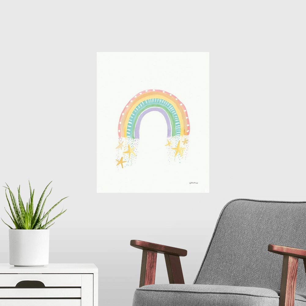 A modern room featuring Rainbow Dream