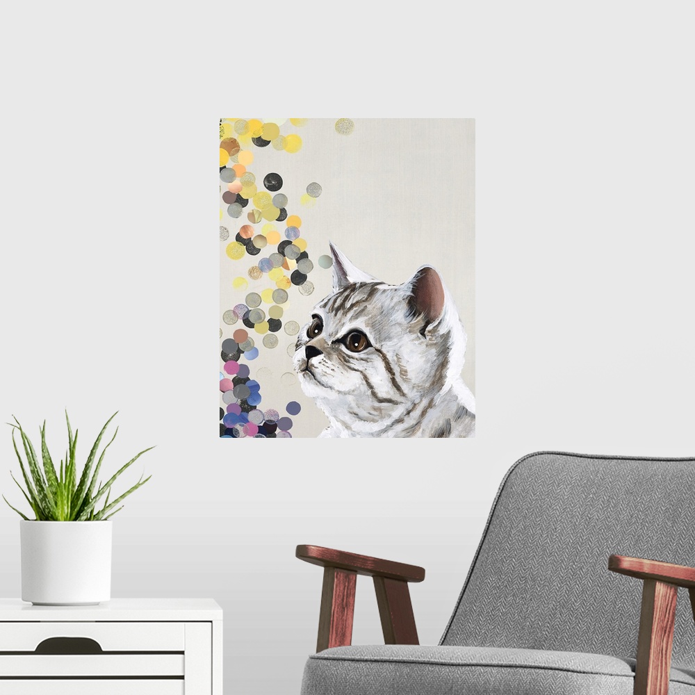 A modern room featuring Cat Nip Daze