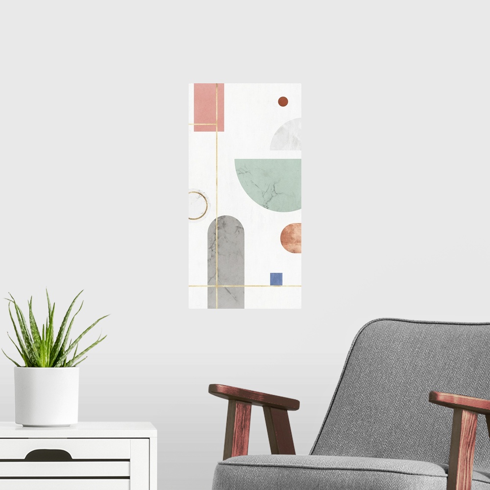 A modern room featuring Complementary Forms II