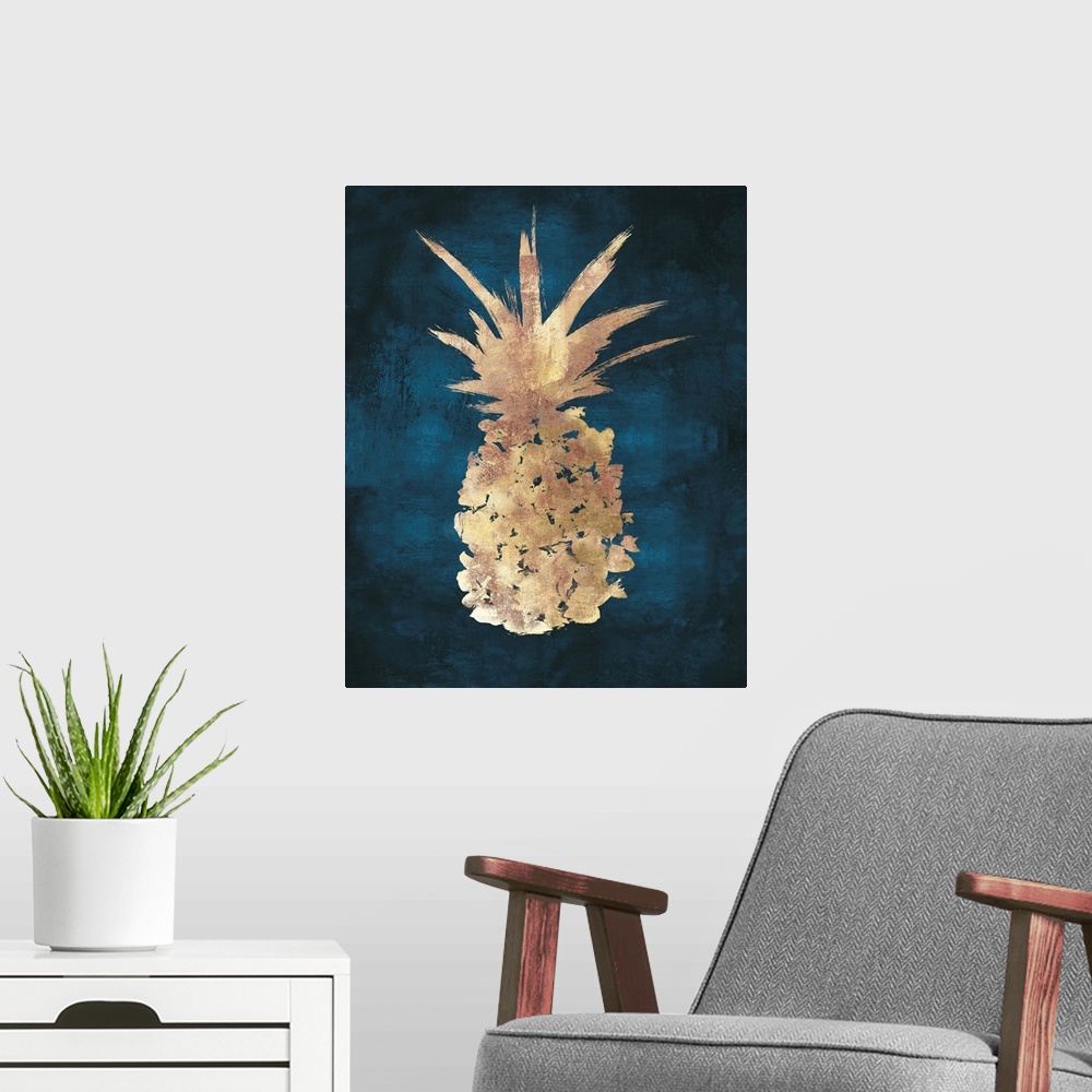 A modern room featuring Golden Night Pineapple