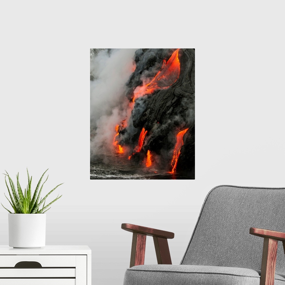 A modern room featuring Lava Cliff