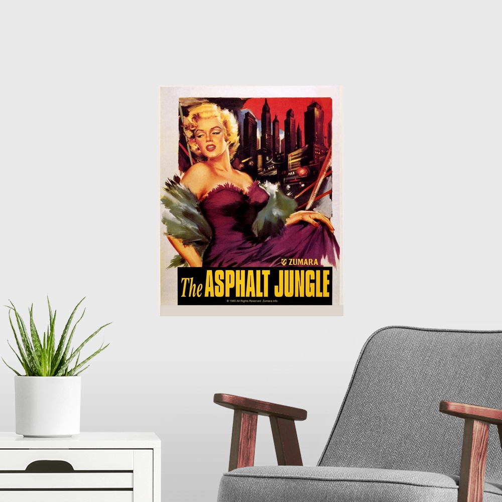 A modern room featuring Marilyn Monroe Asphalt Jungle