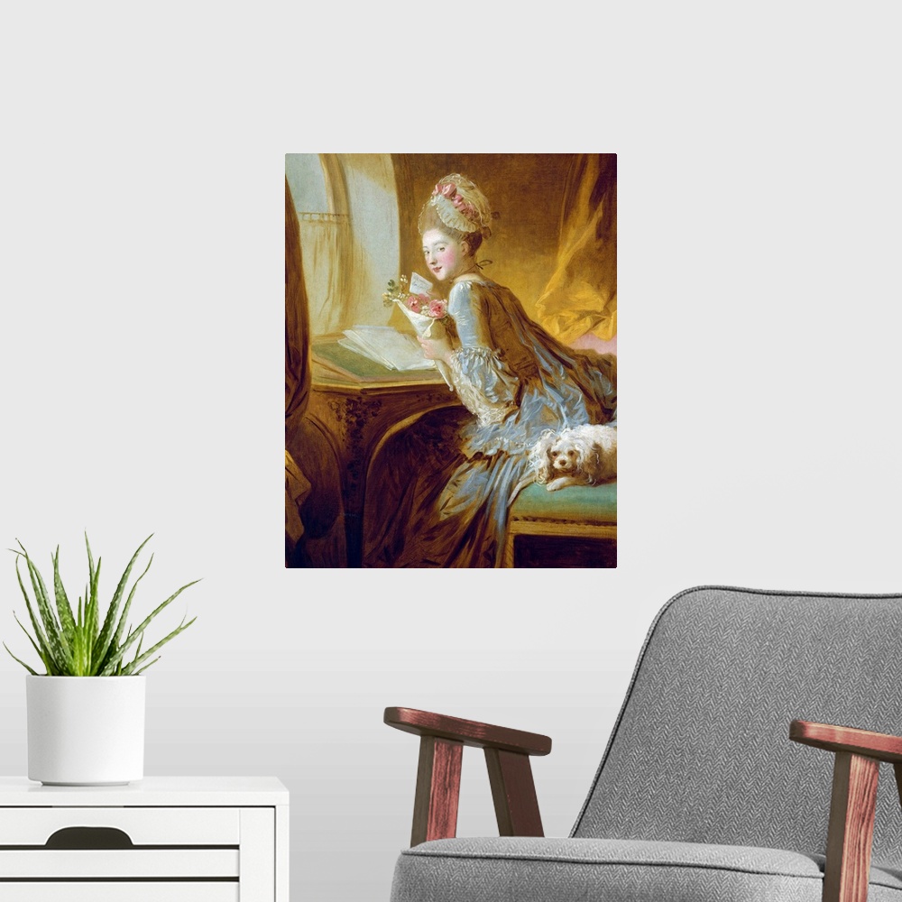 A modern room featuring In the work of Fragonard, by comparison, for example, with that of Boucher, finish is a relative ...