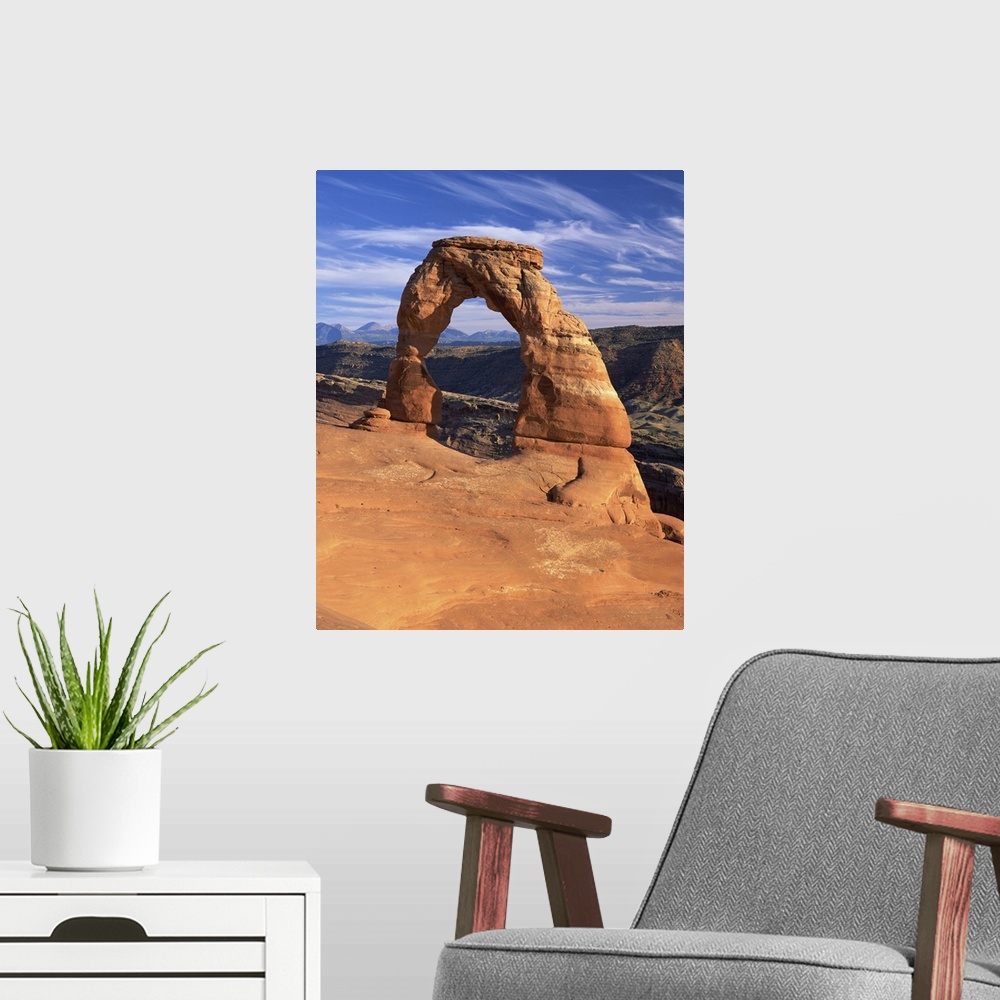 A modern room featuring Delicate Arch, Arches National Park, Utah, USA