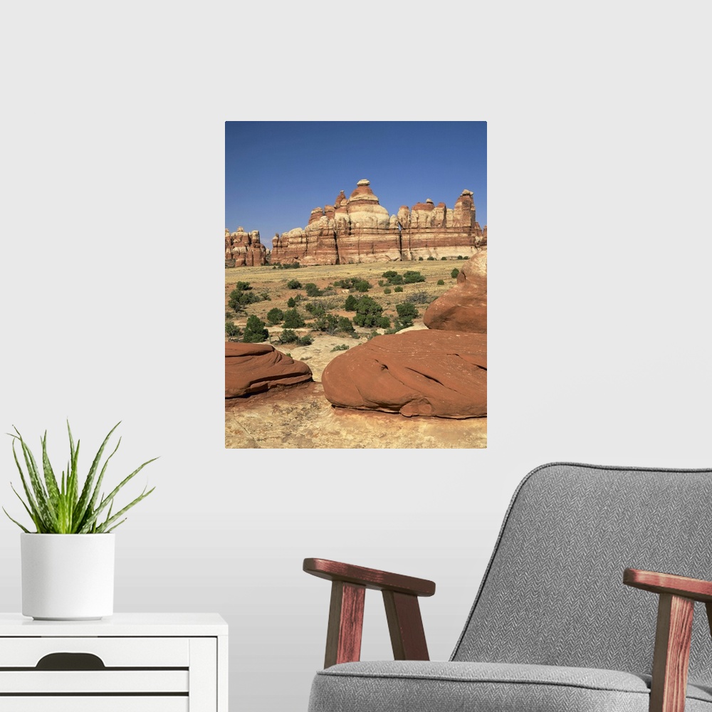 A modern room featuring Rock formation in Canyonlands National Park, Utah