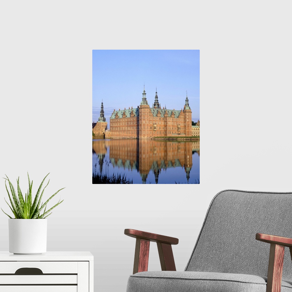 A modern room featuring Schloss Frederiksborg, Copenhagen, Denmark, Scandinavia, Europe