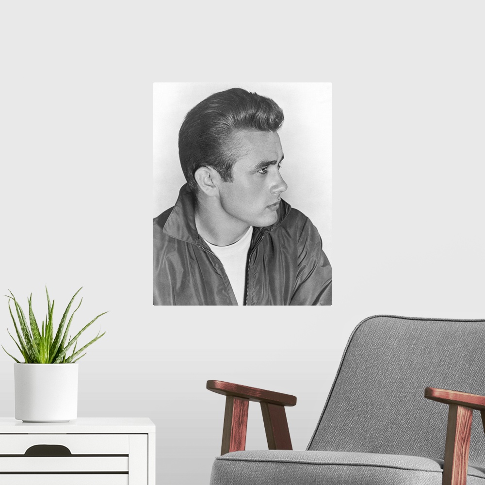 A modern room featuring American cinema actor.