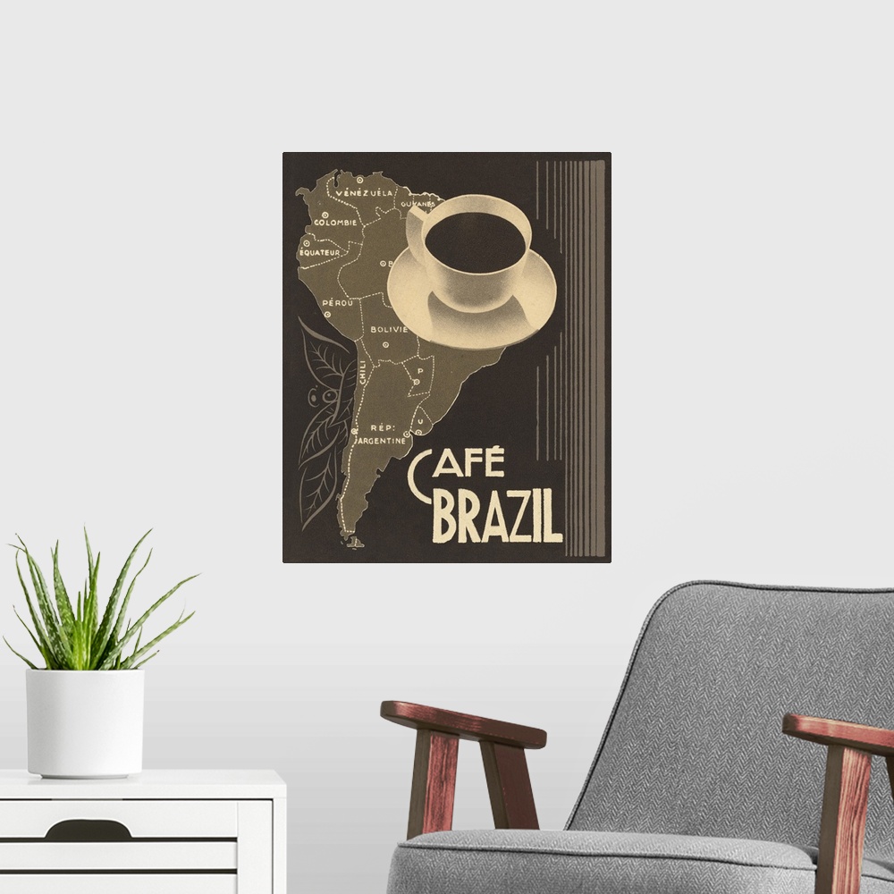 A modern room featuring Cafe Brazil II