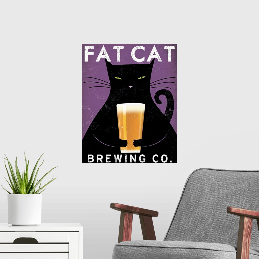A modern room featuring Cat Brewing no City