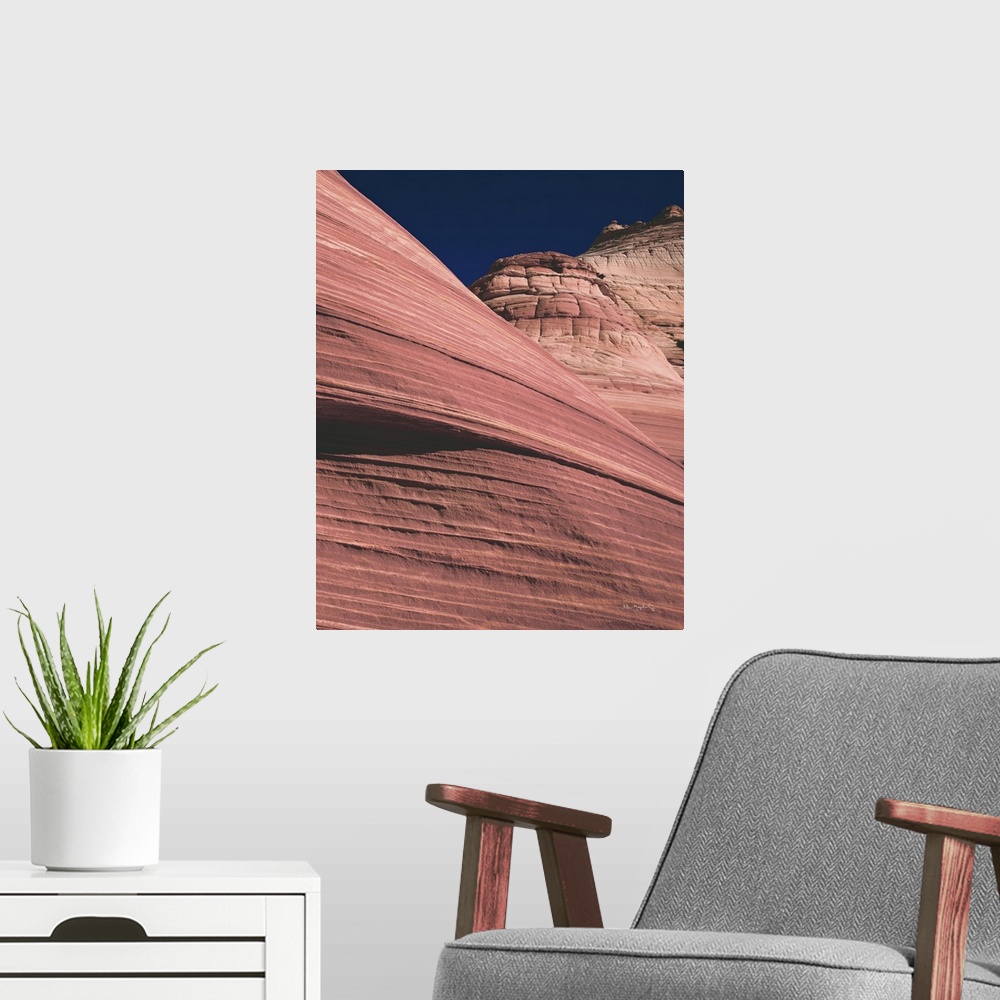 A modern room featuring Coyote Buttes II