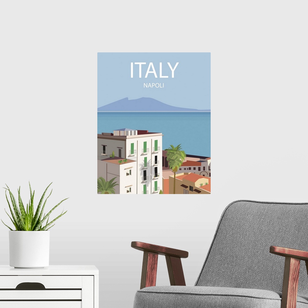 A modern room featuring Napoli