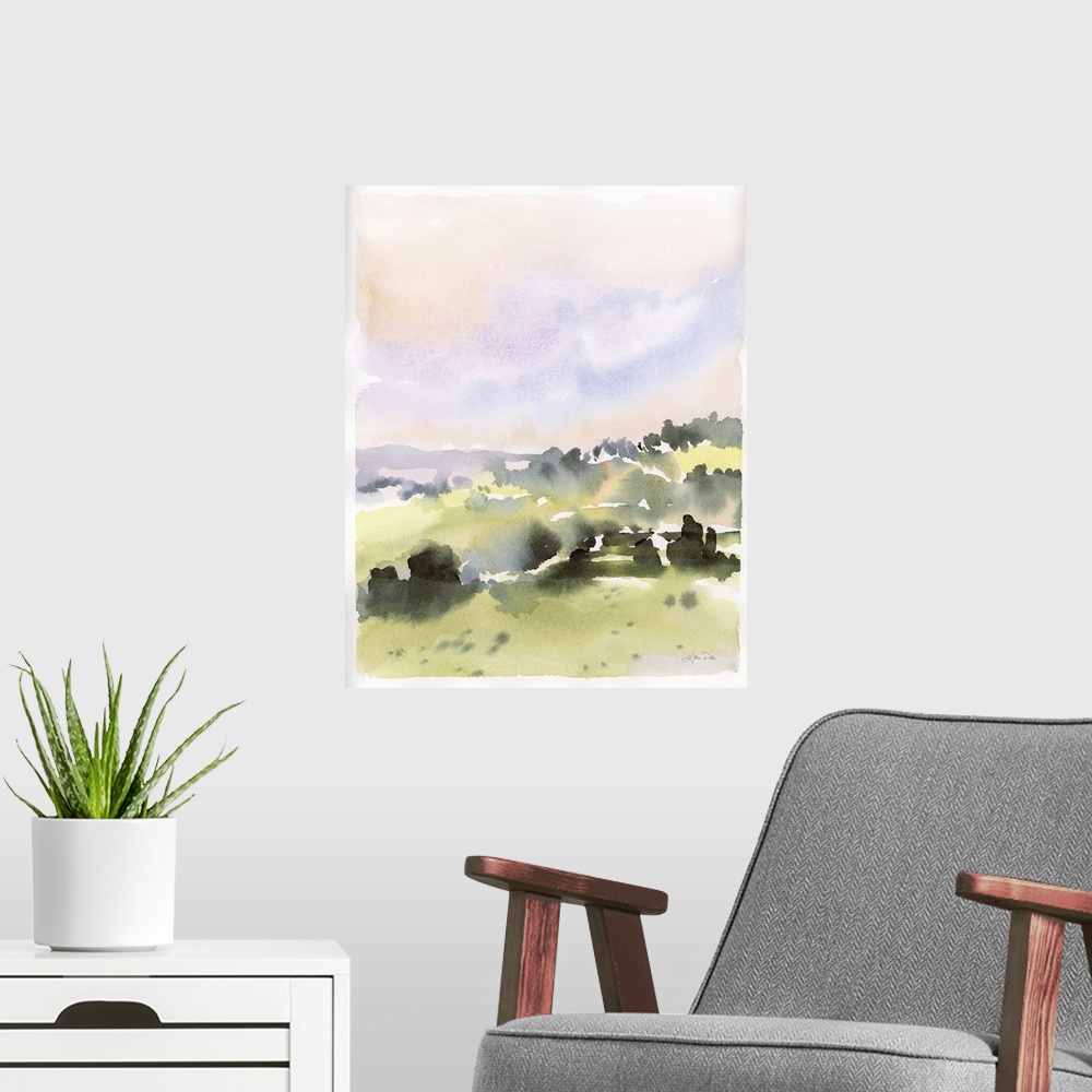 A modern room featuring Spring Hills II