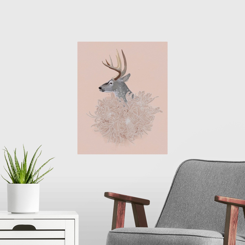 A modern room featuring Buck And Flower II