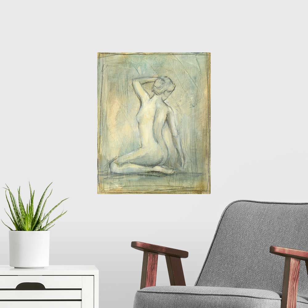 A modern room featuring Contemporary Figure Study II