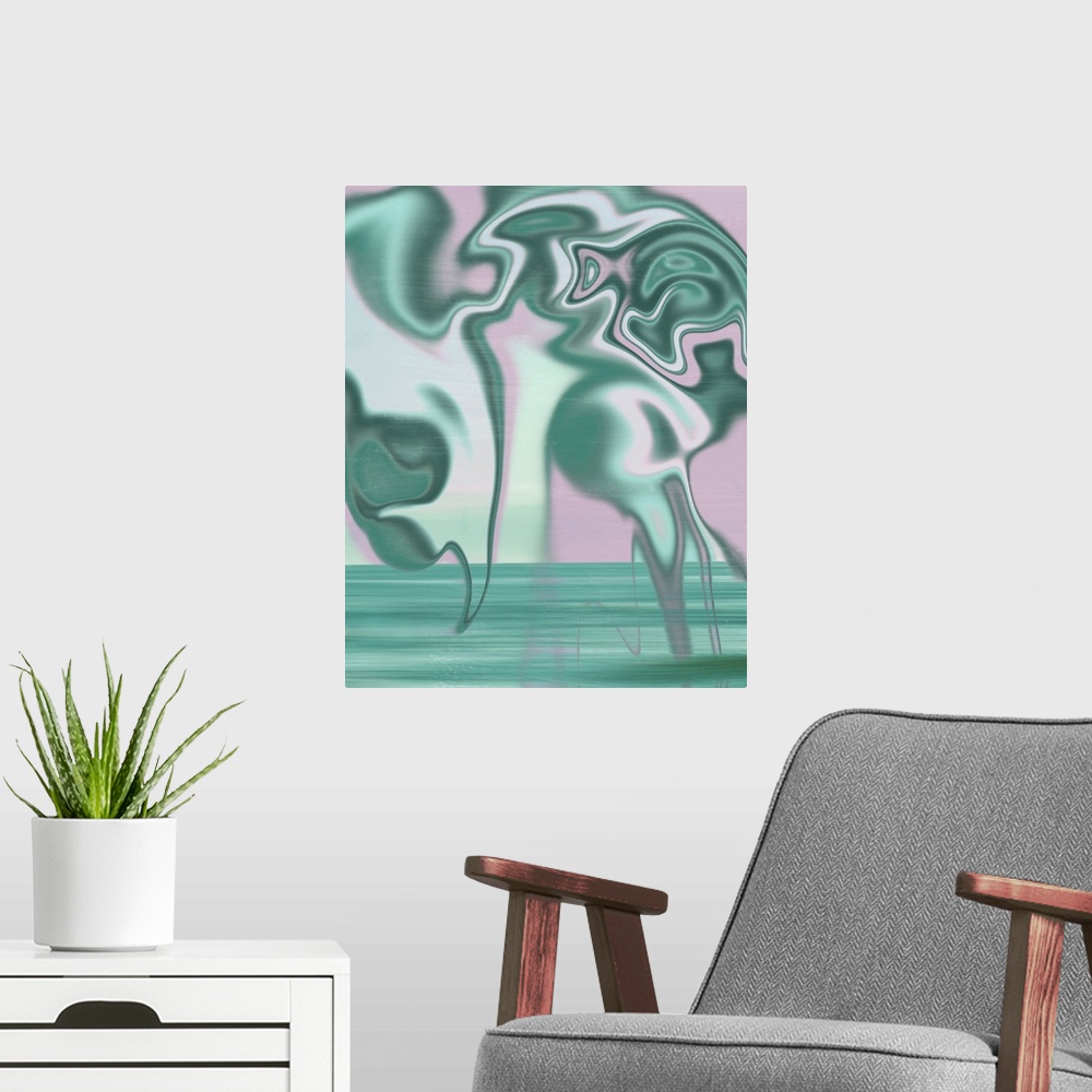 A modern room featuring Dreams In Surf II
