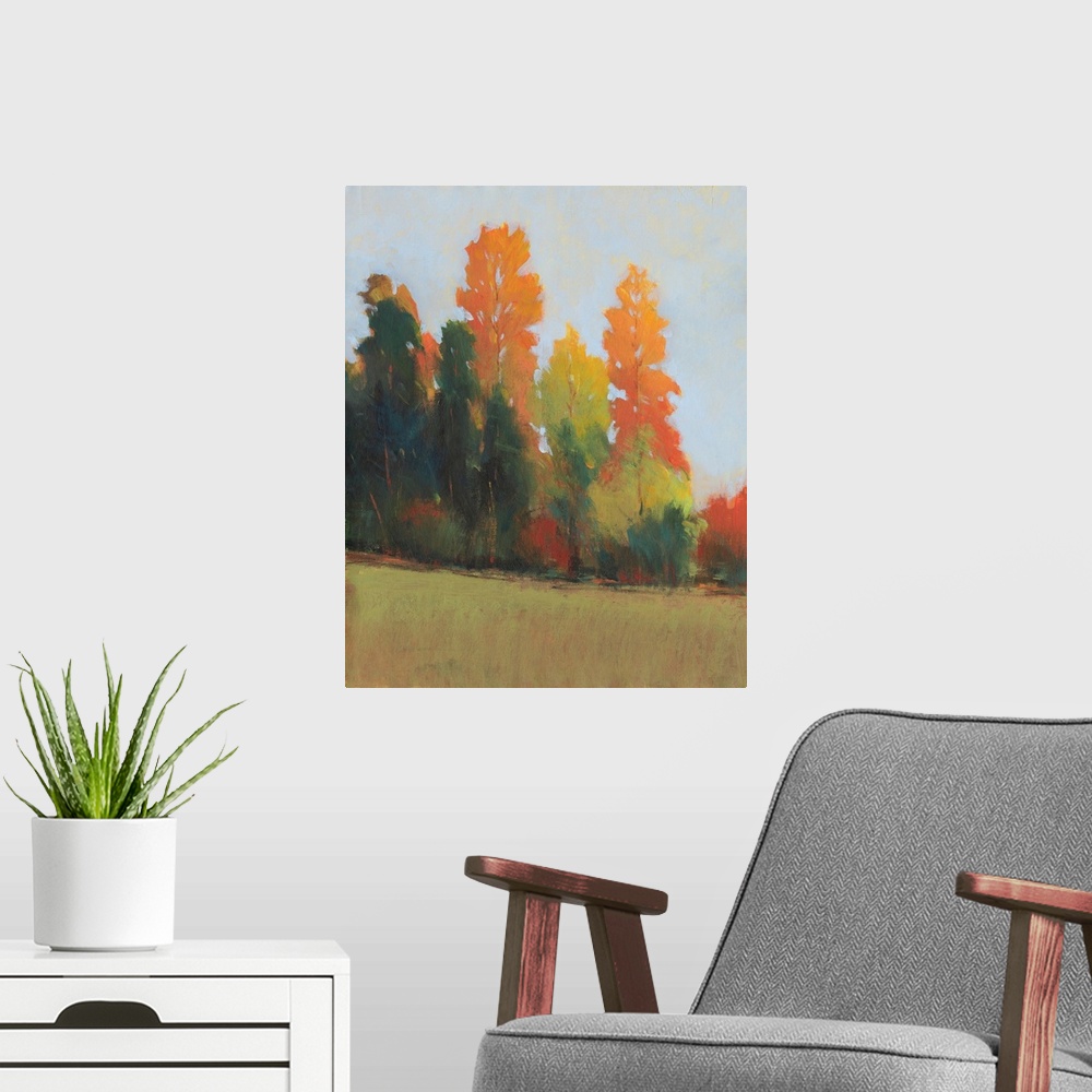 A modern room featuring Fall Colors II