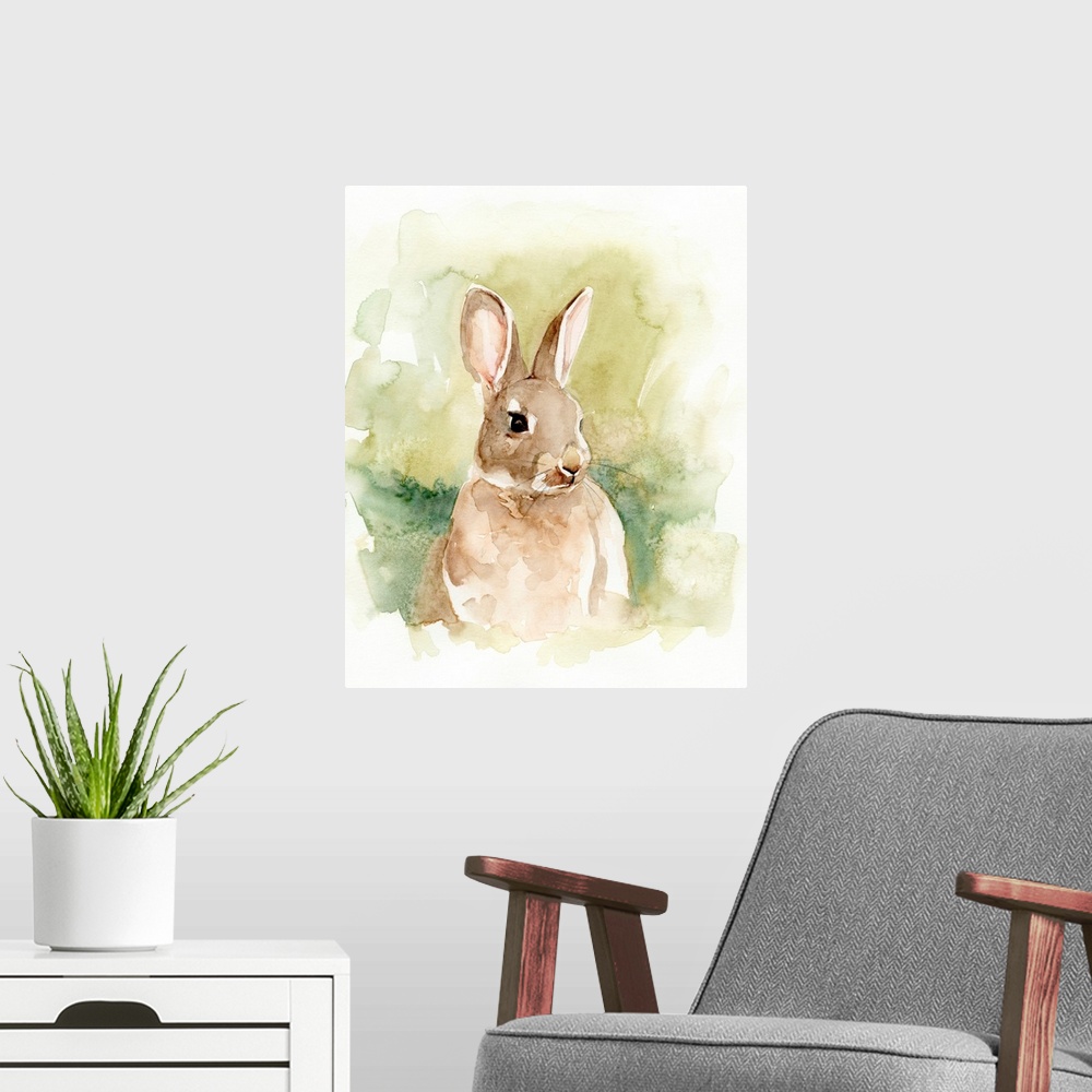 A modern room featuring Field Bunny I
