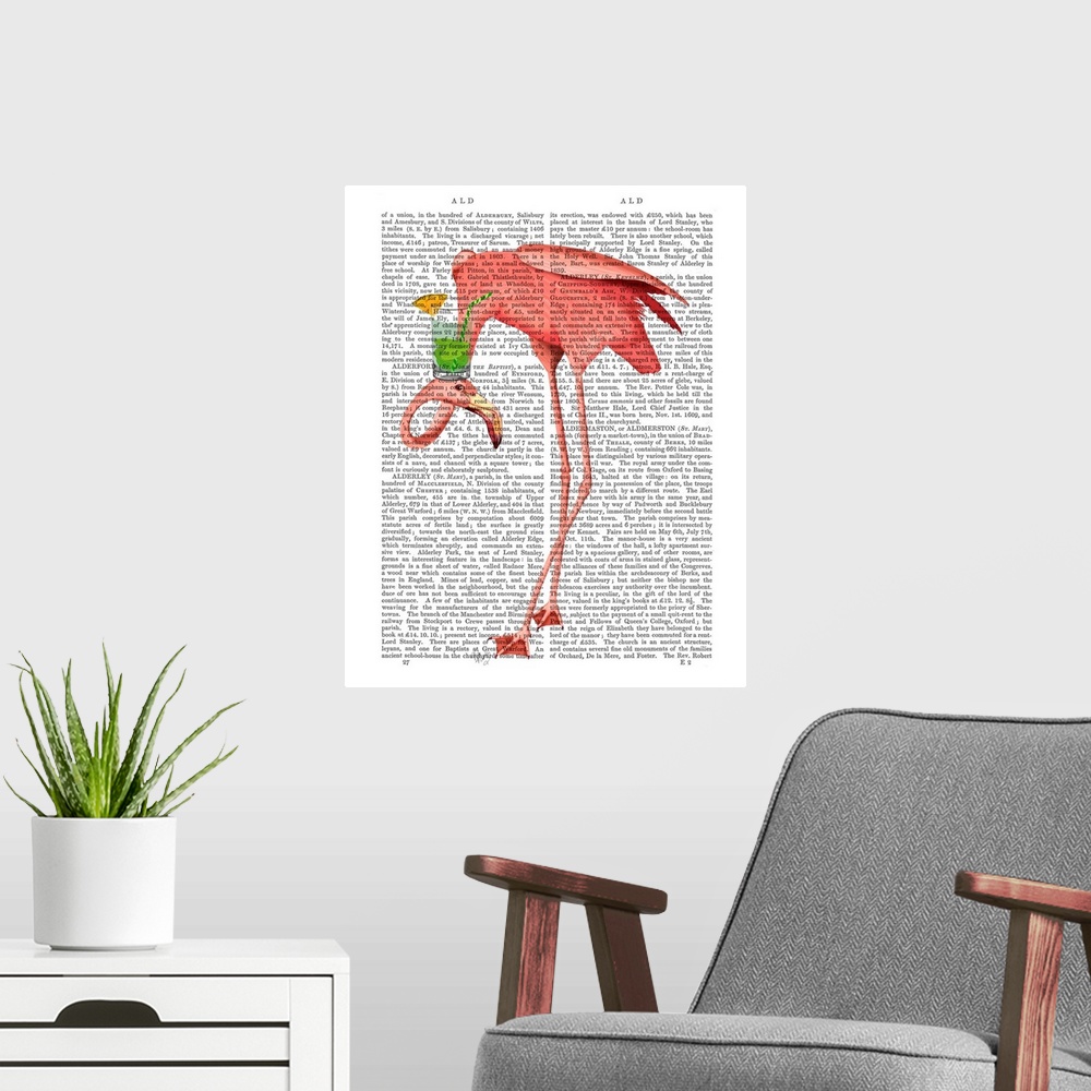A modern room featuring Flamingo and Cocktail 1